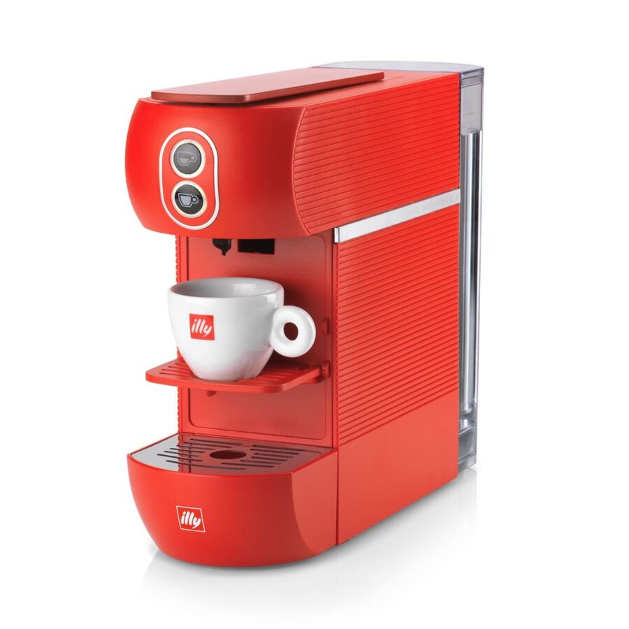2020_illyese_machine_angle-w-espresso-huge ILLY EASY ESE POD Coffee Machine Red
