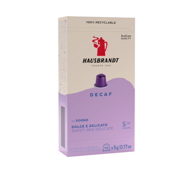 decaf-clera-600x600 Κάψουλες Hausbrandt Decaf 10 caps