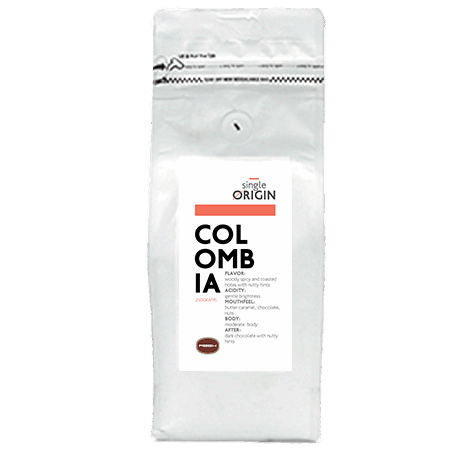 Single Origin Καφές Espresso Colombia Bucaramanga κόκκος 250gr