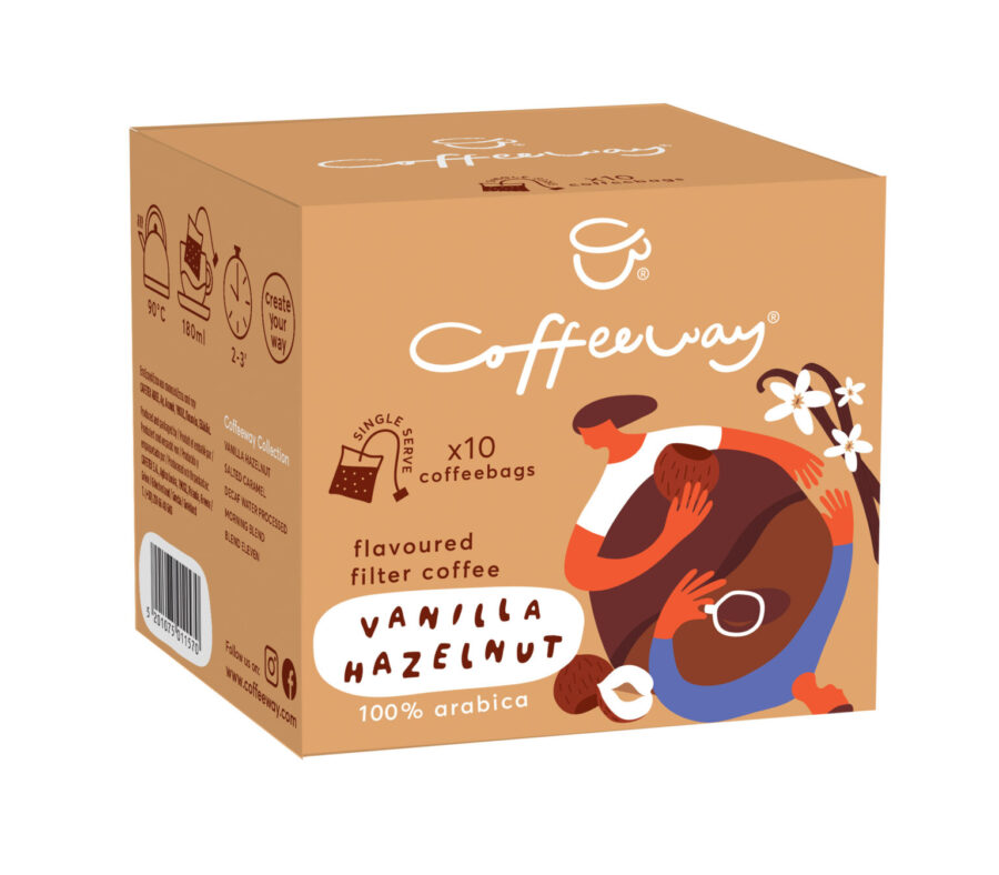 Coffee-Bags-Box-Vanilla-Hazelnut-1536x1344 Coffeeway Vanilla Hazelnut ατομικές μερίδες καφέ Φίλτρου 10χ7,5γρ