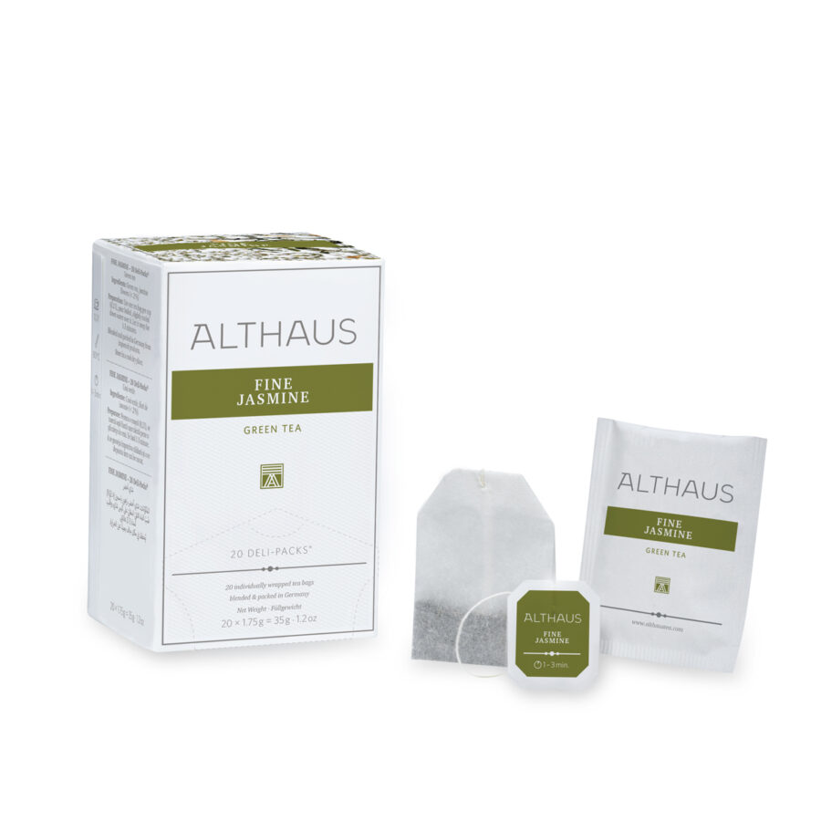 2022_Deli-Pack_Product-Picture_Fine-Jasmine ALTHAUS Tea FINE JASMINE Πράσινο Τσάι 20φακελάκια