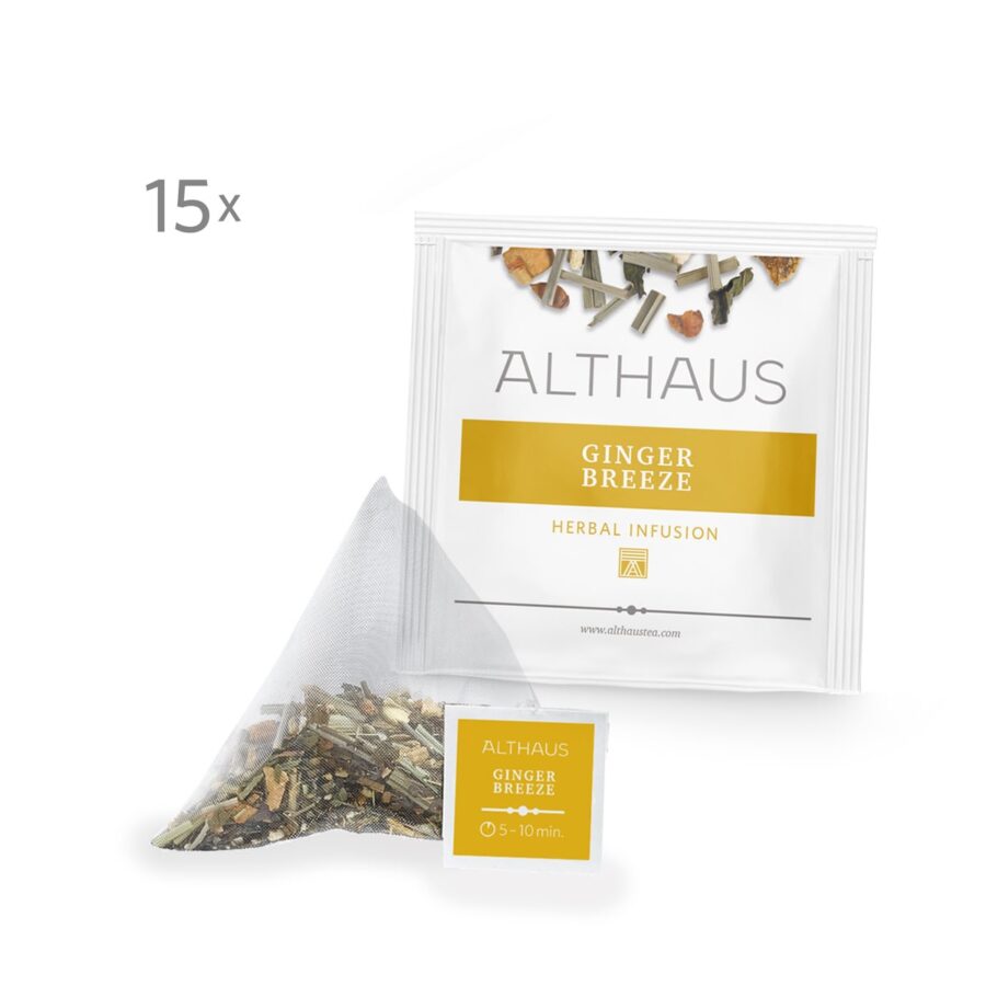 P0945_PP_Product-Pictures_Ginger-Breeze-02-min ALTHAUS Tea GINGER BREEZE Herbal Infusion Pyramids 15τμχ