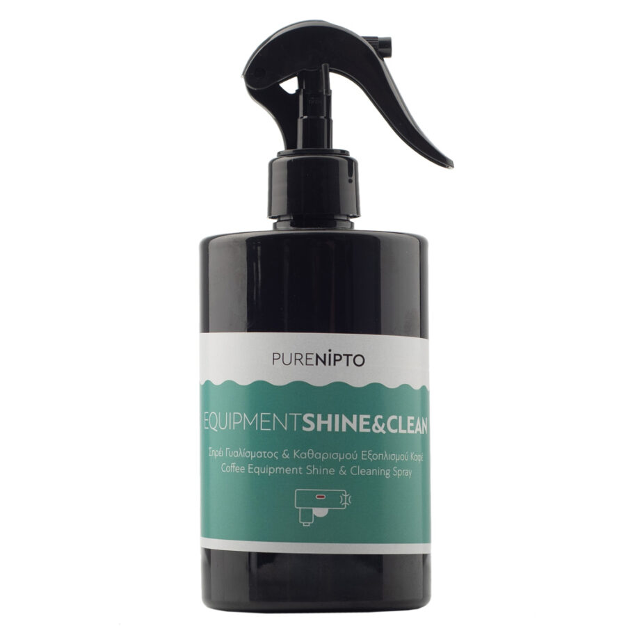 PURENIPTO Equipment SHINE & CLEAN SPRAY – Καθαριστικό Μηχανών Espresso 500ml