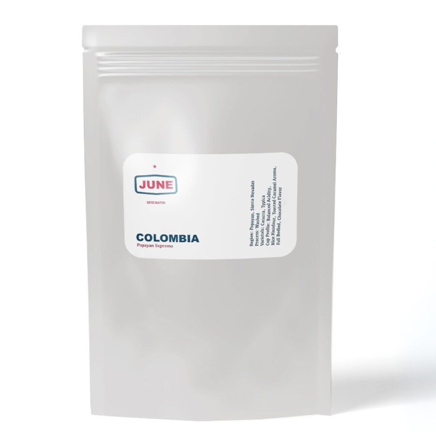 JUNE colombia copy JUNE COLOMBIA POPAYAN SUPREMO κόκκος 250gr