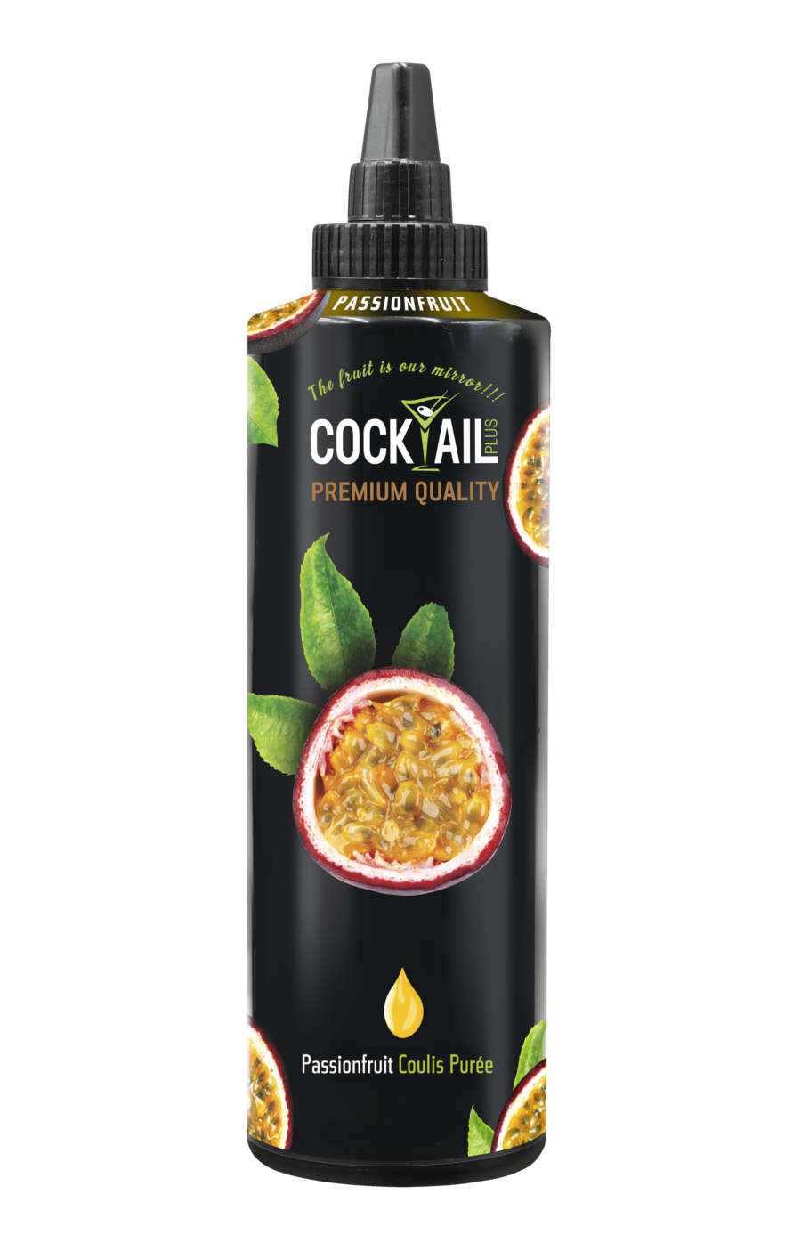 FINAL passionfruit FRONT compressed Πουρές Passion Fruit Coulis Cocktail Plus 1kg | Επαγγελματικός Πουρές Φρούτου