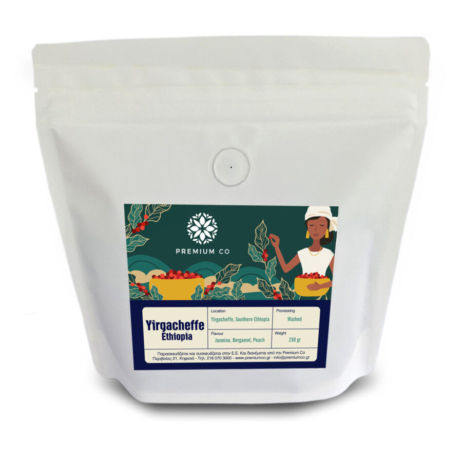 YIRGACHEFFE Ethiopia print Single Origin YIRGACHEFFE PremiumCoffees κόκκος 250gr